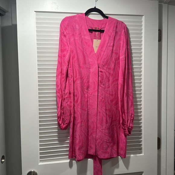 ALEXIS | Piper Pink Mini Dress with Tie at Waist - NWT, Size Medium - Picture 3 of 5